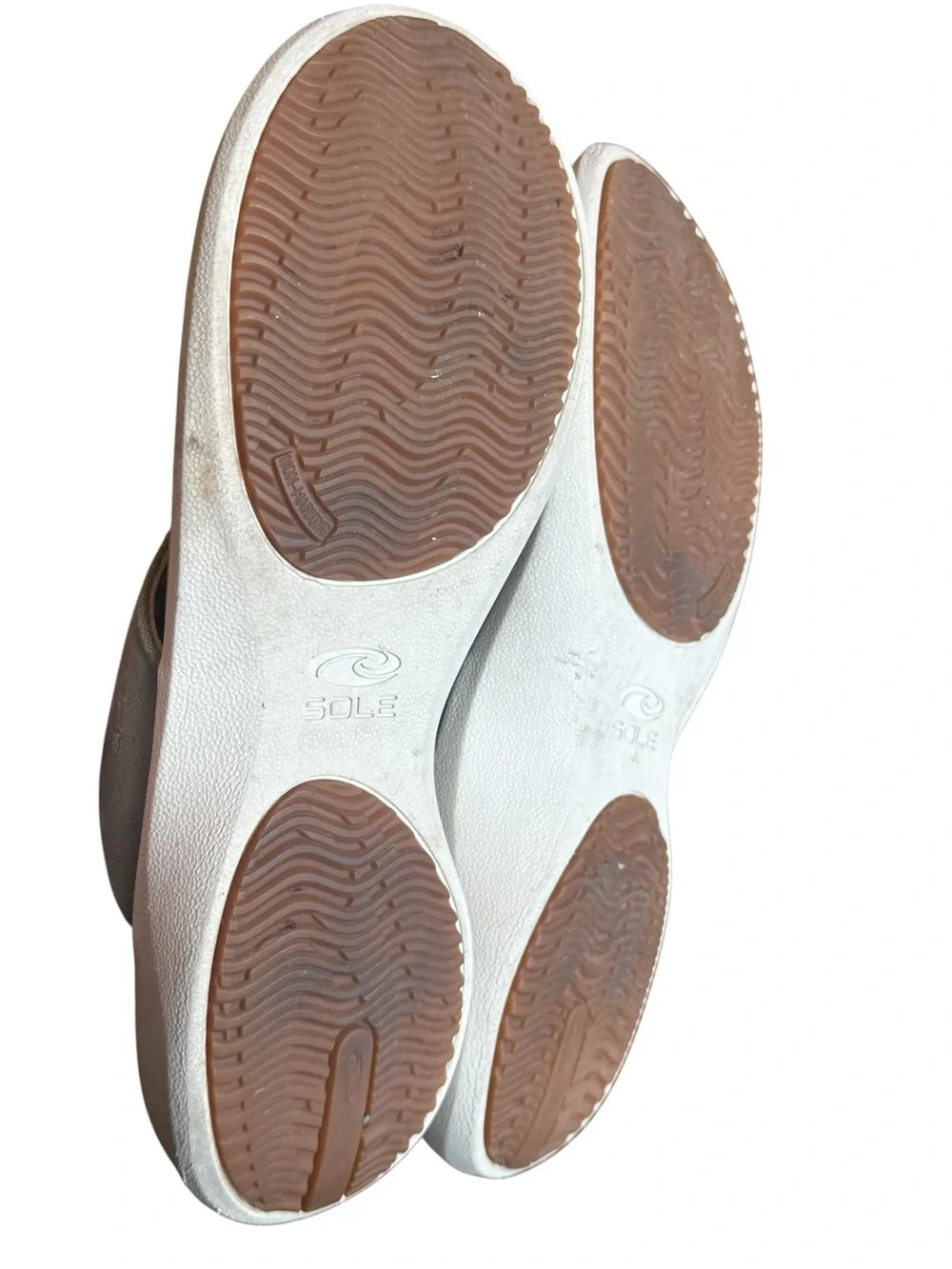 High End SOLE Cork Light Gray SURF Flip-Flop Sandals Men’s 12 NICE